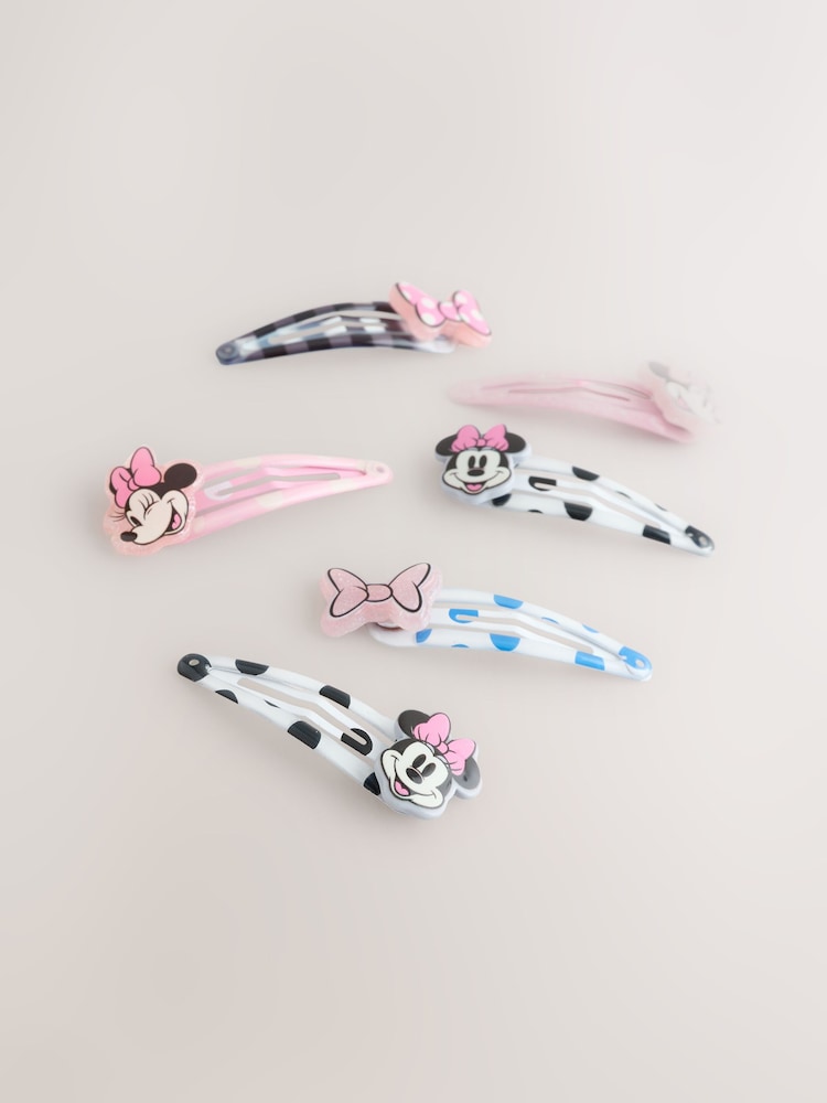 Pink Minnie Mouse Hair Clips - Image 3 of 3