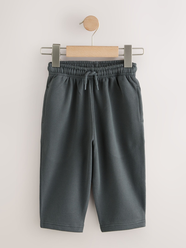 Charcoal Grey Wide Fit Soft Touch Jersey Joggers (3mths-7yrs) - Image 1 of 4 Charcoal Grey Wide Fit Soft Touch Jersey Joggers (3mths-7yrs) - Image 1 of 4