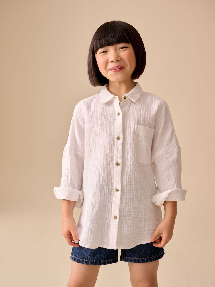 Alb - Cămașă (3-16yrs) - Imaginea 2 din 8