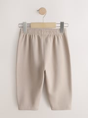 Neutral Cement Single Wide Leg Jersey Joggers (3mths-7yrs) - Image 5 of 7
