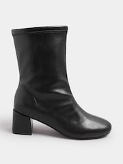 Preto - Yours Curve Extra Wide Fit Block Stretch Boots - Imagem 2 de 5