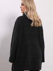 Yours Curve Black Asymmetric Jumper - Image 3 of 5