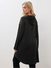 Yours Curve Black Heart Logo Hoodie - Image 3 of 5