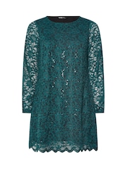 Azul - Yours Curve Lace Party Dress - Imagem 5 de 5