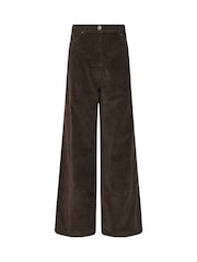 Long Tall Sally Brown Cord Wide Leg Trousers - Image 5 of 5