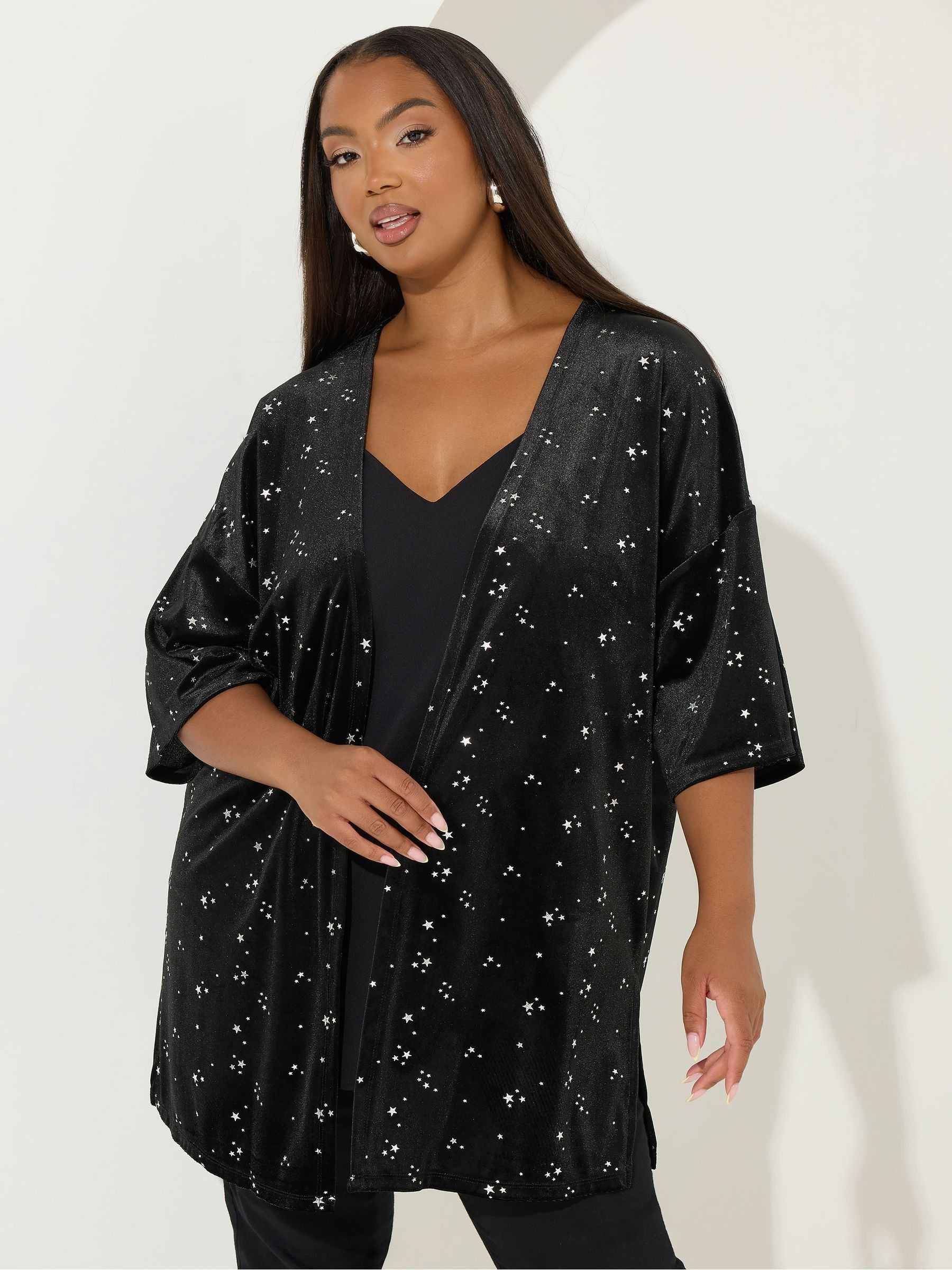 Next：日本 Yours Curve ベロア スター ジャケット from Next Japan