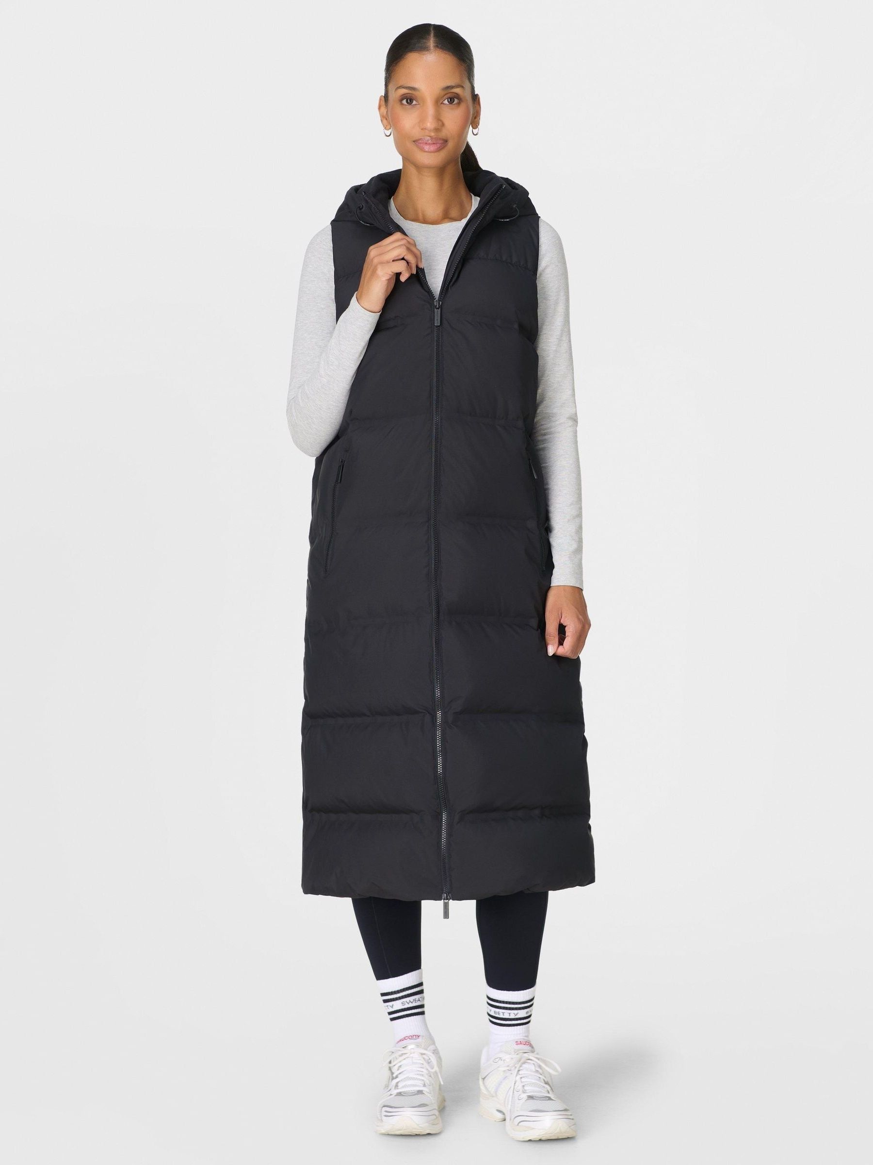 Buy Sweaty Betty Black Nimbus Longline Gilet from Next USA