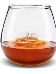 MenKind Clear Connoisseur Creations Sinking Ship Glass - Image 3 of 5
