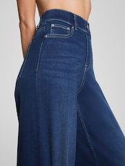 SPANX Blue Petite SPANXshape™ EveryWear Wide Leg Jeans - Image 4 of 6