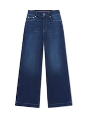 SPANX Blue Petite SPANXshape™ EveryWear Wide Leg Jeans - Image 6 of 6