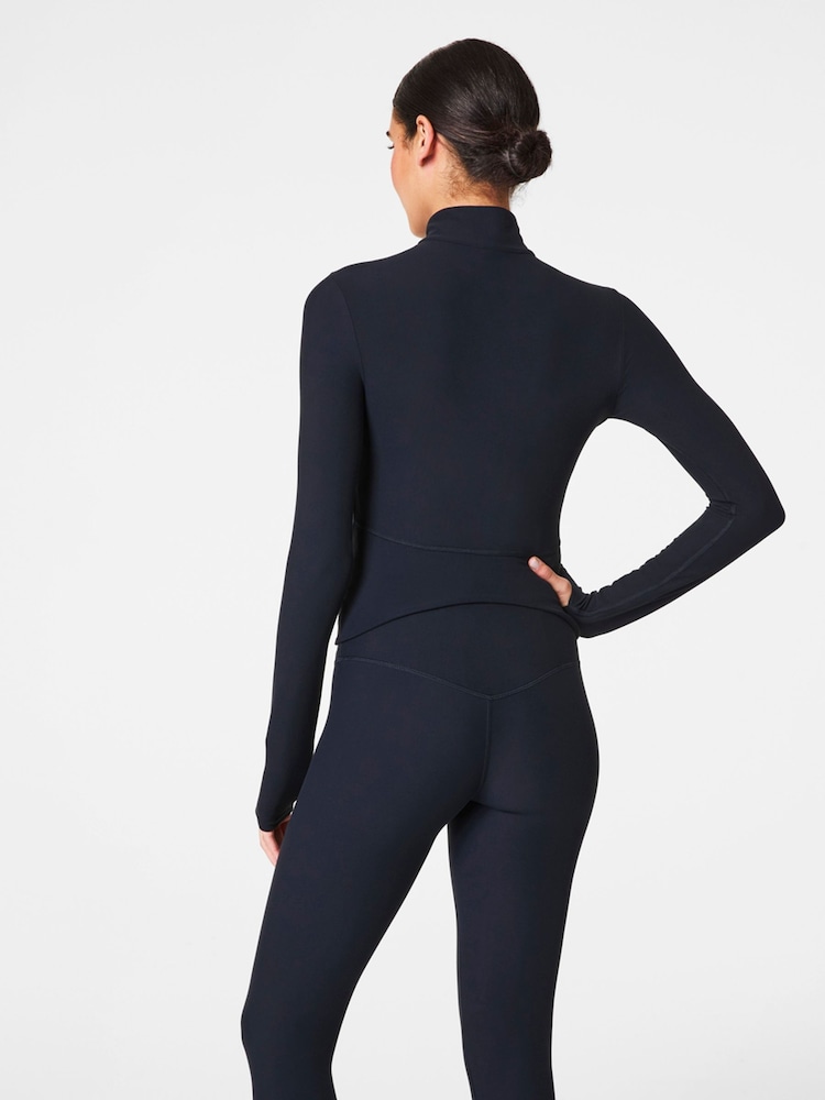Spanx Black Smooth™ Onform Full Zip Jacket - Image 2 of 5 Spanx Black Smooth™ Onform Full Zip Jacket - Image 2 of 5