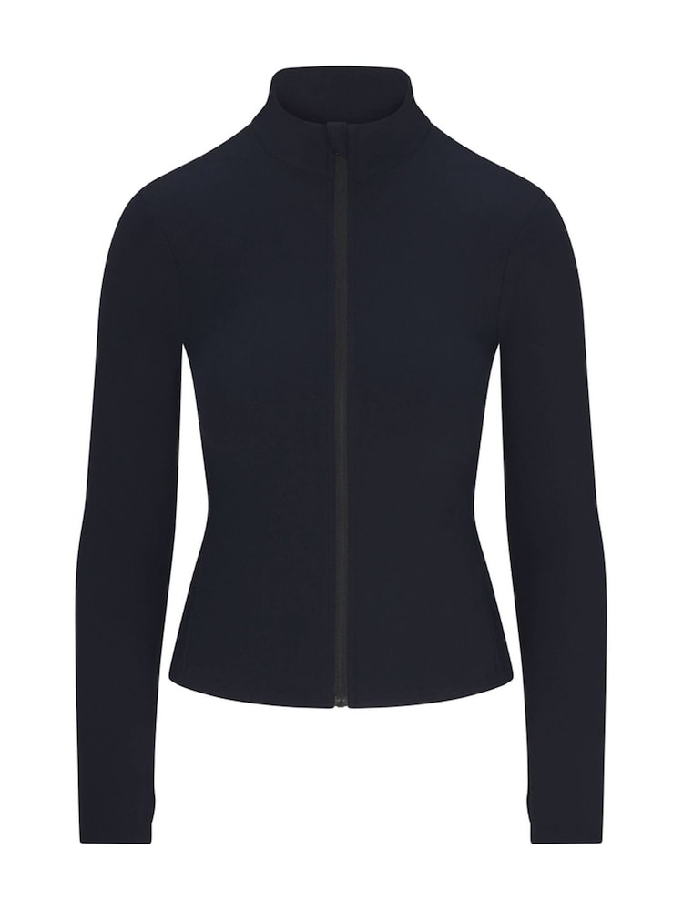 Spanx Black Smooth™ Onform Full Zip Jacket - Image 5 of 5 Spanx Black Smooth™ Onform Full Zip Jacket - Image 5 of 5