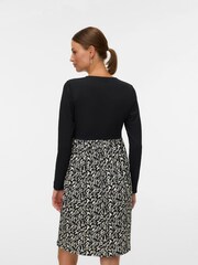 Mamalicious Black Nursing Mixed Print Dress - Image 1 of 4