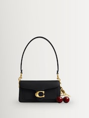 COACH Black Polished Pebble Leather Tabby Shoulder Bag 20 Refresh - Image 2 of 8