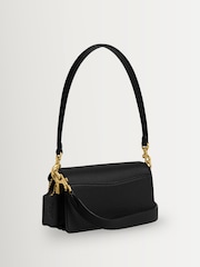 COACH Black Polished Pebble Leather Tabby Shoulder Bag 20 Refresh - Image 3 of 8