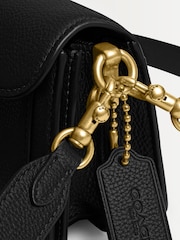 COACH Black Polished Pebble Leather Tabby Shoulder Bag 20 Refresh - Image 5 of 8