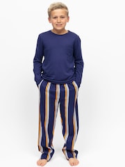 Cyberjammies Jersey Top & Printed Stripe Pyjamas Set - 画像 1 / 3