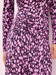 Ro&Zo Pink Batik Print Gathered Waist Dress - Image 3 of 5