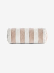 Natural Bolster Chenille Stripe Cushion - Image 1 of 1