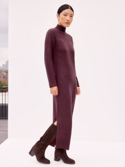 Ro&Zo Red Petite V-Neck Knit Dress - Image 1 of 3