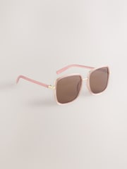 Розовый - Квадратные солнцезащитные очки - Изображение 1 3