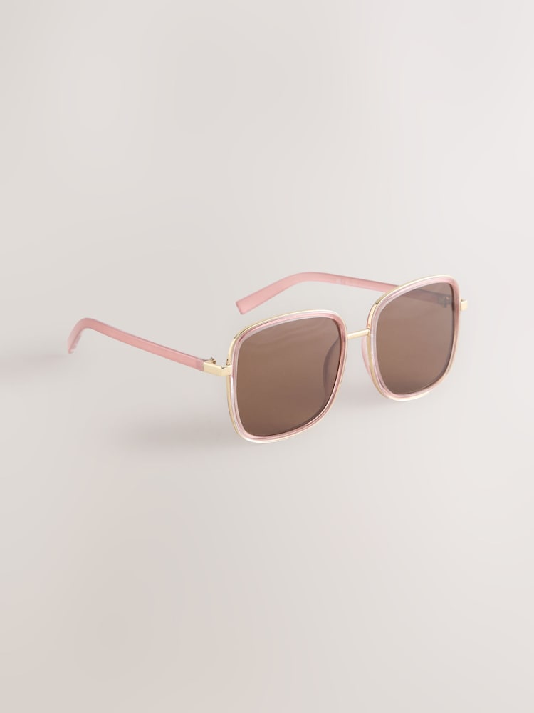 Розовый - Квадратные солнцезащитные очки - Изображение 1 3 Розовый - Квадратные солнцезащитные очки - Изображение 1 3