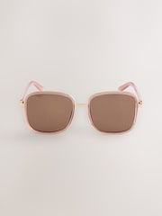 Розовый - Квадратные солнцезащитные очки - Изображение 2 3
