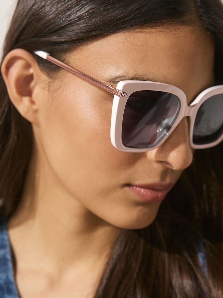 Bone Square Cat Eye Sunglasses - Image 2 of 5