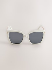 Bone Square Cat Eye Sunglasses - Image 4 of 5