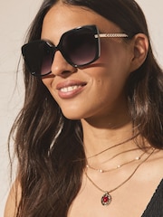 Black Square Sunglasses - Image 1 of 6