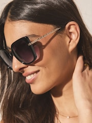 Black Square Sunglasses - Image 3 of 6
