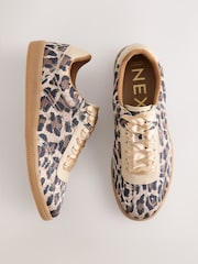 Leopard Forever Comfort® Lace-Up Trainers - Image 1 of 6