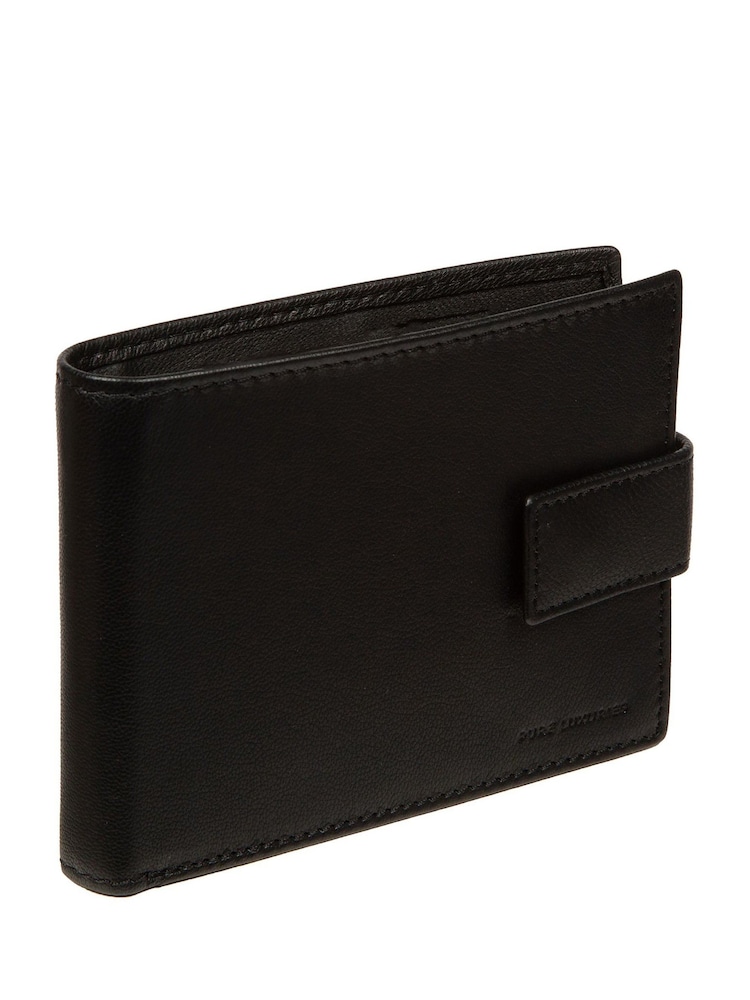 Pure Luxuries London 'Henry' Leather Black Wallet - Image 2 of 5