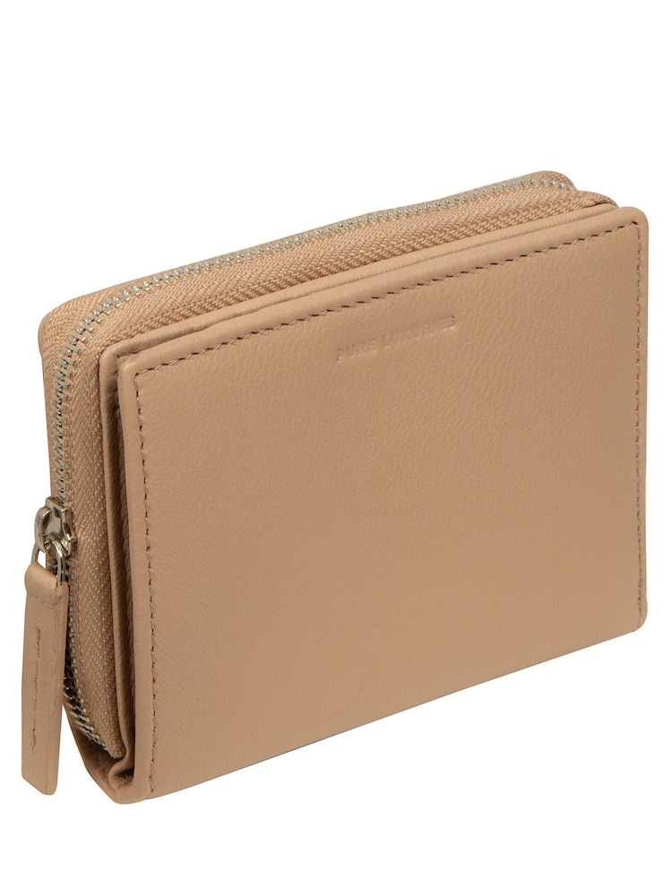 Pure Luxuries London Natural 'Leah' Leather Purse - Image 2 of 4 Pure Luxuries London Natural 'Leah' Leather Purse - Image 2 of 4