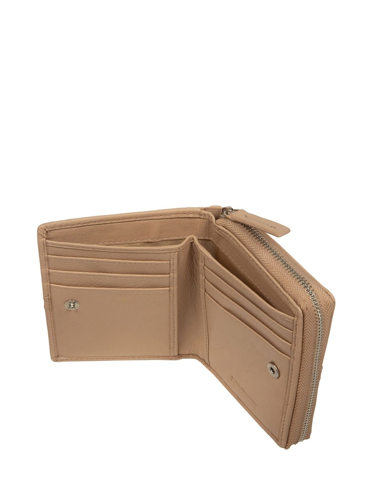 Pure Luxuries London Natural 'Leah' Leather Purse - Image 4 of 4