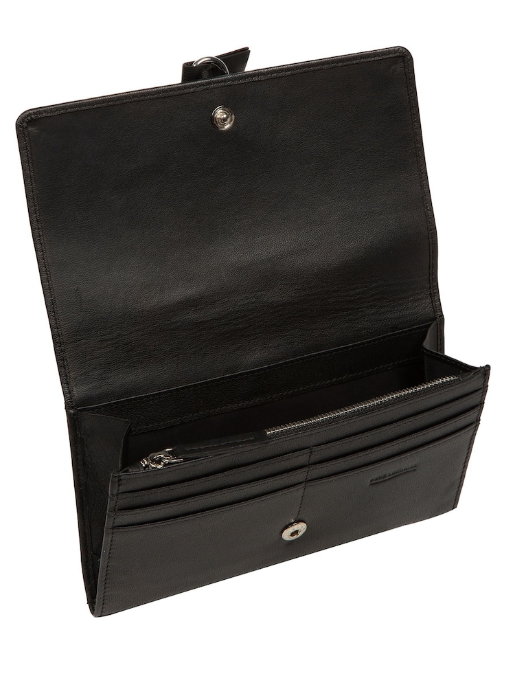Negro - Pure Luxuries London Isla Leather Purse - Imagen 2 de 4