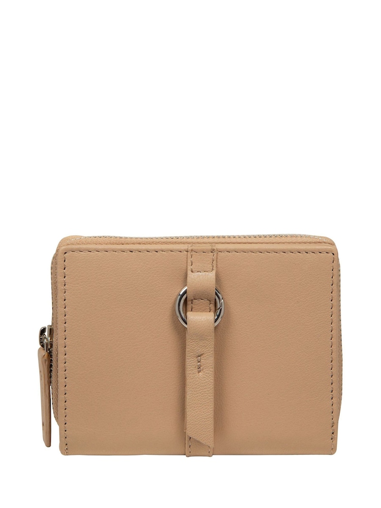 Pure Luxuries London Natural 'Lena' Leather Purse - Image 1 of 3 Pure Luxuries London Natural 'Lena' Leather Purse - Image 1 of 3