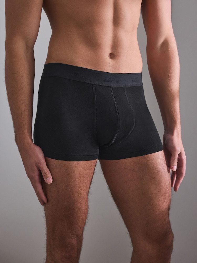 შავი მოდალური - 10 პაკეტი - Signature Hipster Boxers - სურათი 2 10-დან