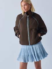 Chocolate Brown Shower Resistant Rain Jacket - Image 2 of 8