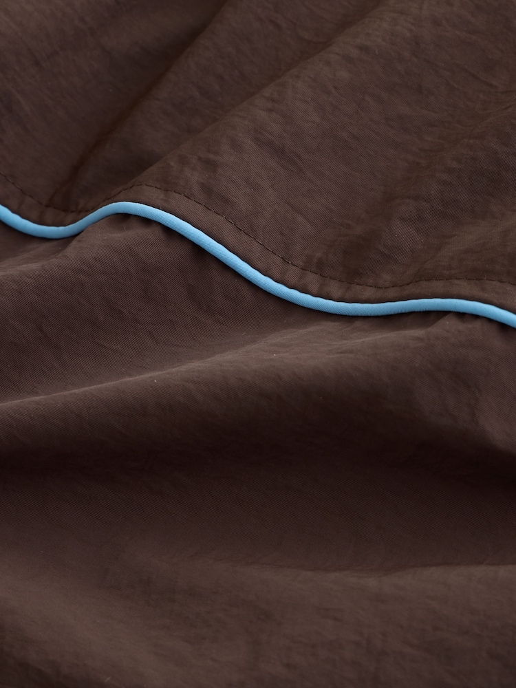 Chocolate Brown Shower Resistant Rain Jacket - Image 8 of 8