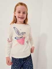 Monsoon Cream Fairy Long Sleeve Top - Image 1 of 4