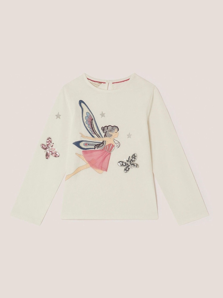 Monsoon Cream Fairy Long Sleeve Top - Image 2 of 4 Monsoon Cream Fairy Long Sleeve Top - Image 2 of 4
