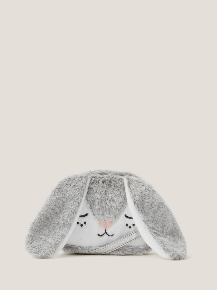 Monsoon Grey Flopsy Fluffy Bunny Bag - Image 1 of 3