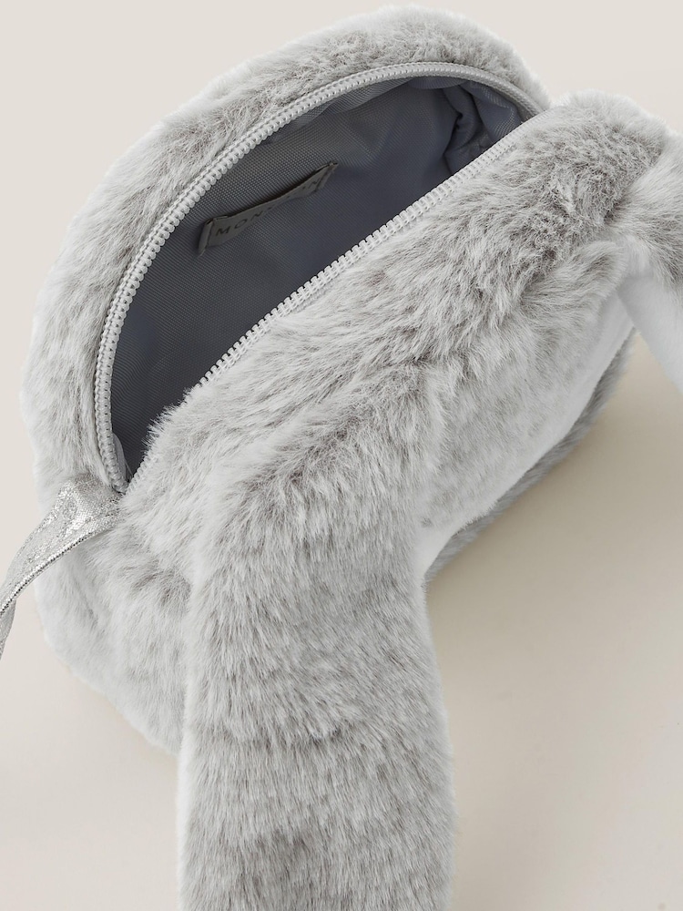 Monsoon Grey Flopsy Fluffy Bunny Bag - Image 3 of 3
