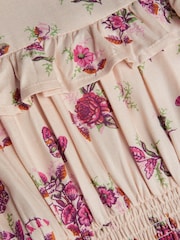 Monsoon Cream Butterfly Long Sleeve Dress - Image 2 of 2