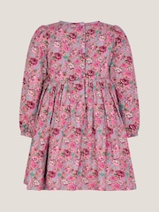Monsoon Pink Baby Floral Long Sleeve Dress - Image 2 of 3