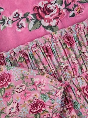 Monsoon Pink Baby Floral Long Sleeve Dress - Image 3 of 3