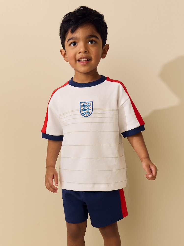 Blanco - England Football Shirt and Short Set (3mths-3yrs) - Imagen 1 de 4 Blanco - England Football Shirt and Short Set (3mths-3yrs) - Imagen 1 de 4