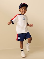 Blanco - England Football Shirt and Short Set (3mths-3yrs) - Imagen 2 de 4