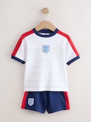 Blanco - Conjunto de camiseta y pantalón corto de fútbol de Inglaterra (3meses-3años) - Imagen 5 de 9